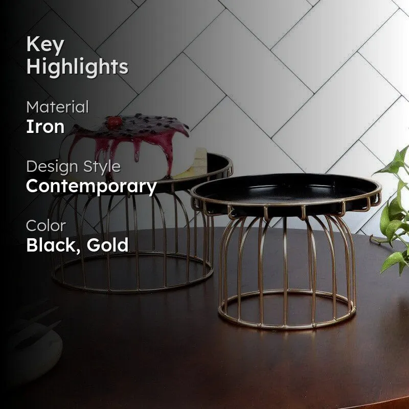 Collis Metal Cake Platter - Set Of Two media 2