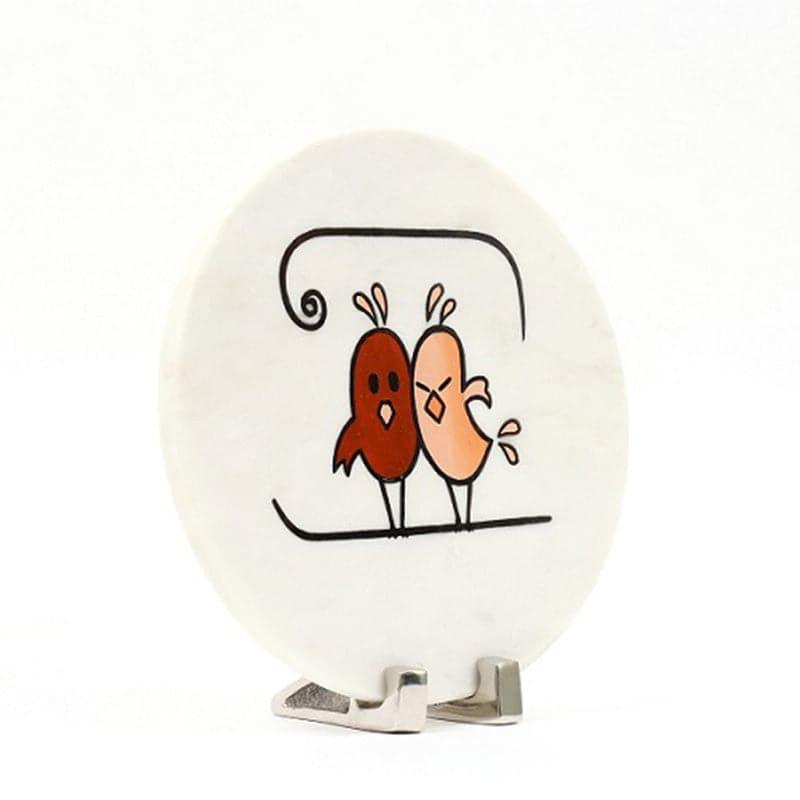 Birdie Darling Hand Painted Marble Showpiece media 3