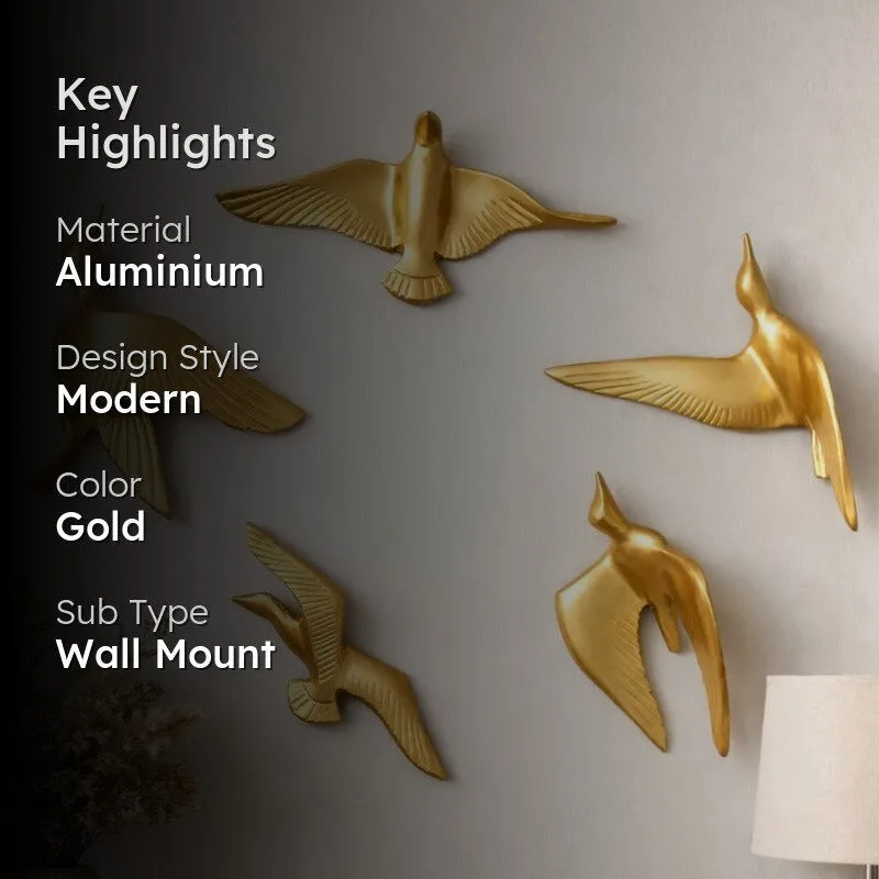 Bird Flight Fancy Wall Accent - Set Of Five media 2