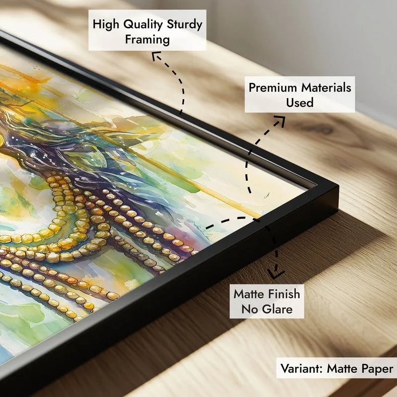 Shri Dakshinamurthi Spiritual Archival Paper Wall Painting With Frame - Black media 7