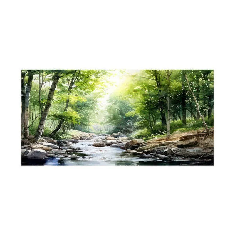 Amazon Forest Stream Poly Canvas Wall Painting media 4