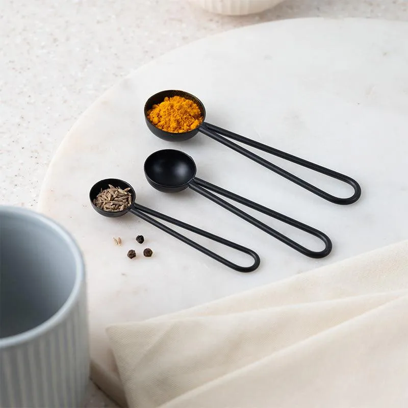 Jimo Measuring Spoon (Black) - Set Of Three media 1