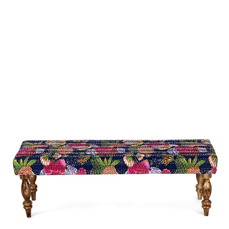 Azora Sheesham Wooden Bench - Blue media 4