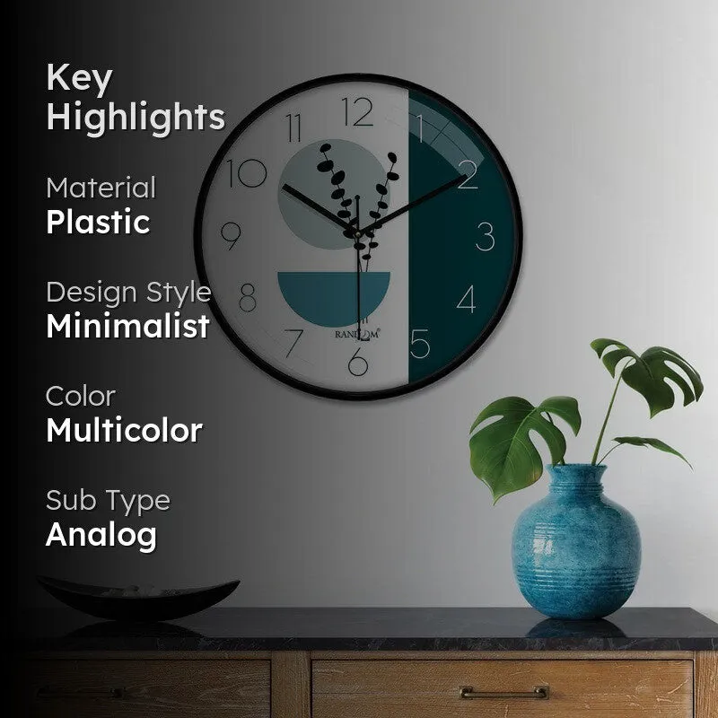 Moment Value Round Analog Wall Clock - Teal media 2