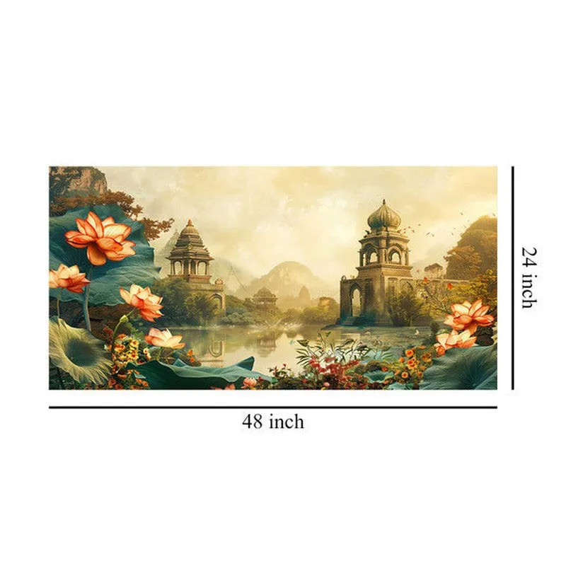 Temple Blossom Aura Wall Painting media 7