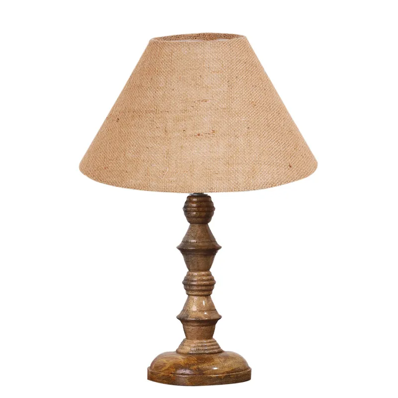 Sienna II Timber Wooden Table Lamp - Brown media 6