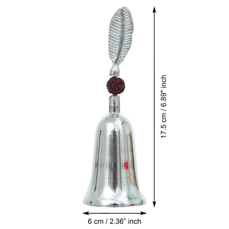 Temple Ritual Aluminium Pooja Bell - Silver media 9