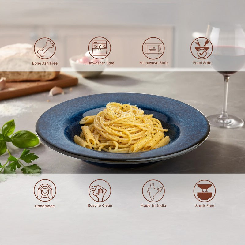 Reactor Ceramic Pasta Plate (Blue) - Set Of Two media 6