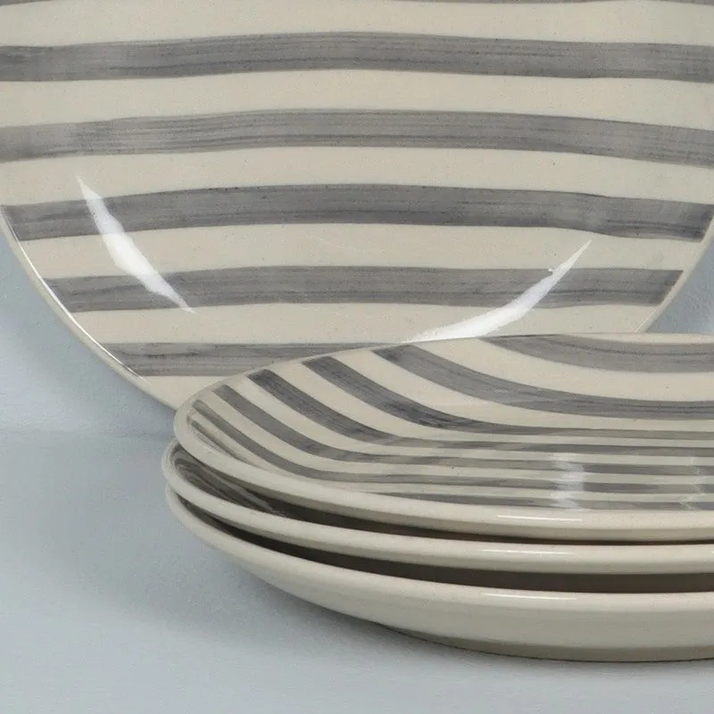Elarion Dinner Plate (Grey,White) - Set Of Four media 5