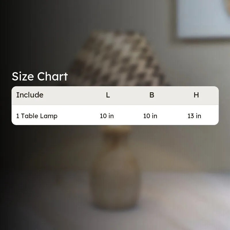 Chevronic Curve Mango Wood Table Lamp - Black, White media 7
