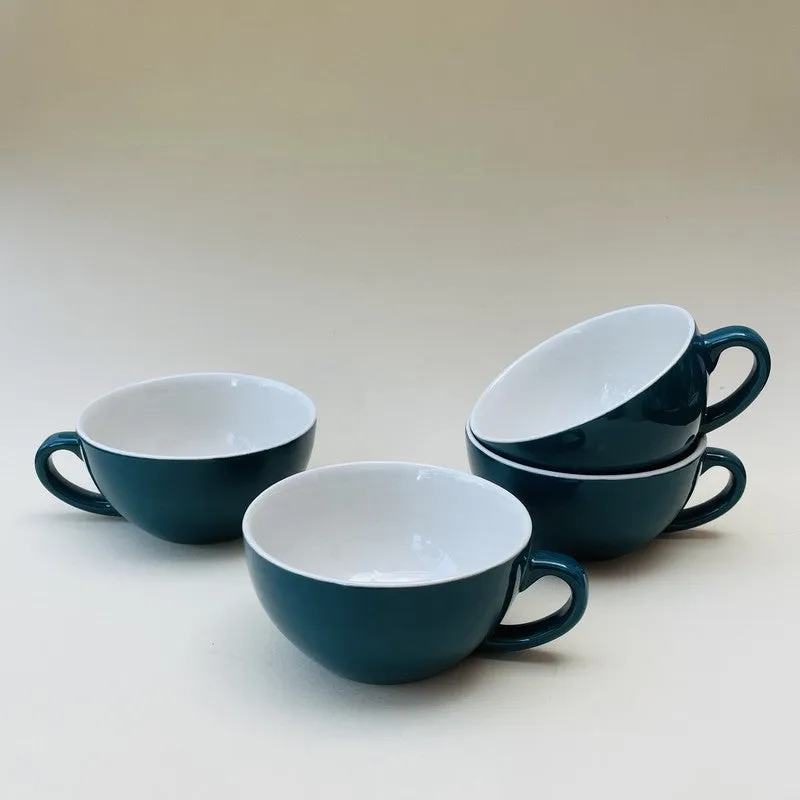 Home Ceramic Tea Cup (240 mL Each) - Set Of Four media 6