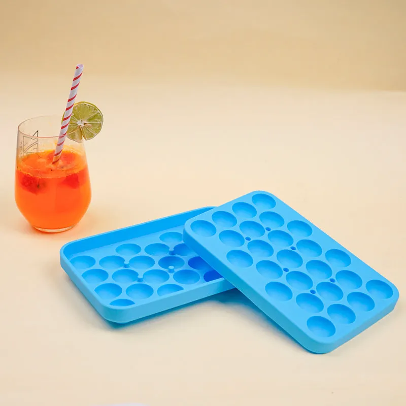 Geometric Silicone 25-Cube Ice Mould - Blue media 1