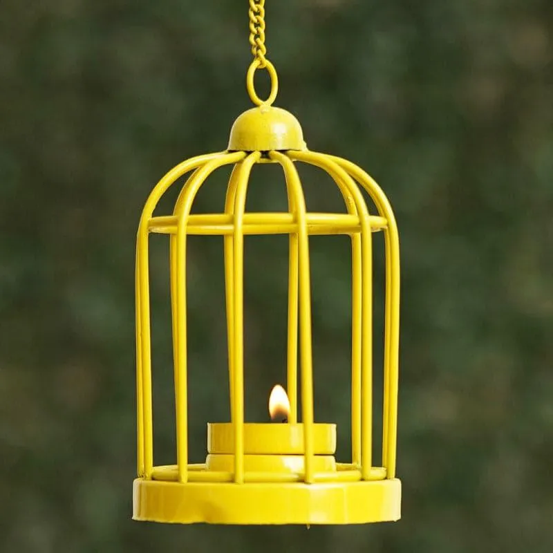 Bird Home Tealight Candle Holder - Yellow media 3