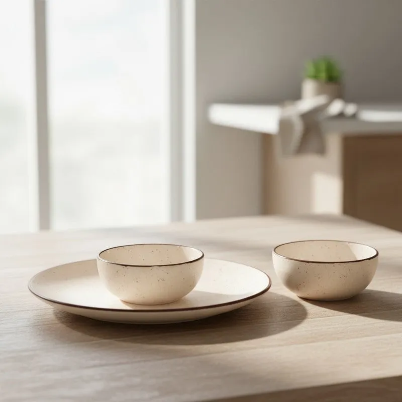 Solvra Moryx Veyra Dinner Set - 3 Piece Set media 1