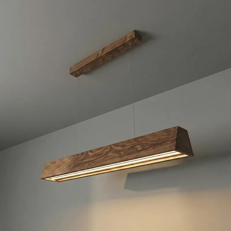 PureLine Wooden Ceiling Lamp - Brown media 6