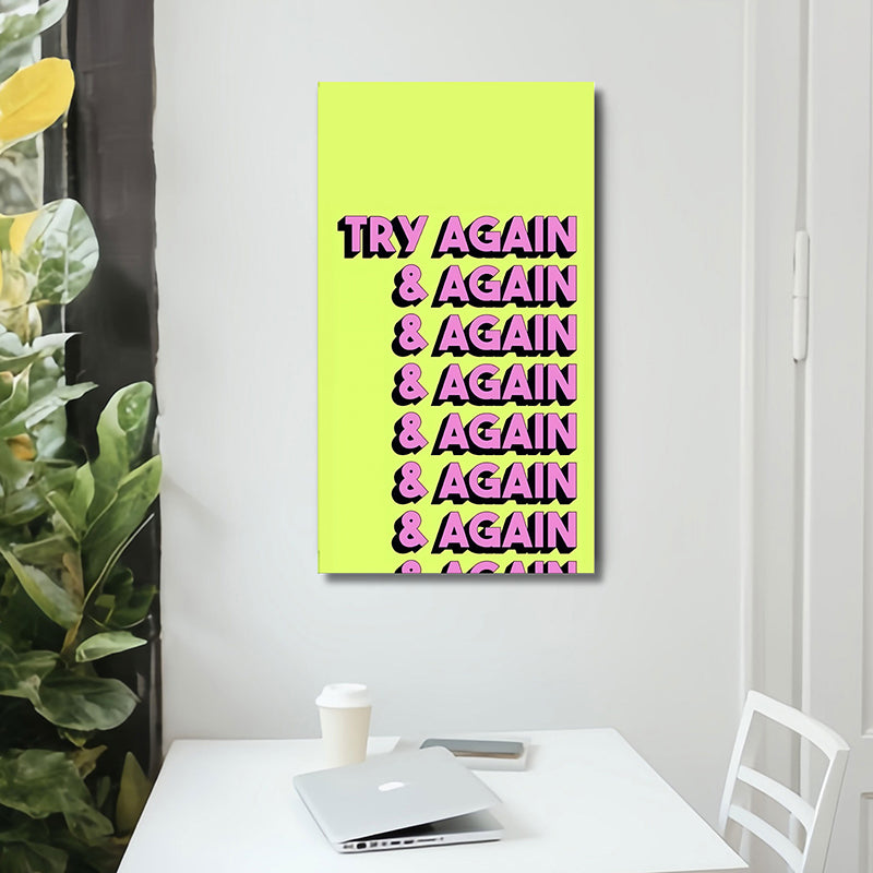 Try Again Wall Art