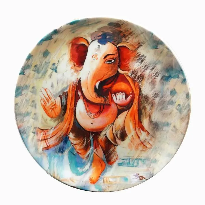 Gajanana Inspired Decorative Plate media 4