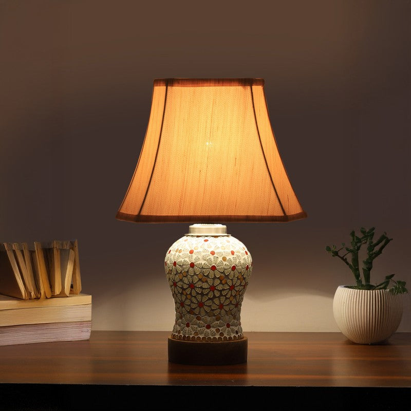 Harmyra Square Wooden Table Lamp - Multicolor