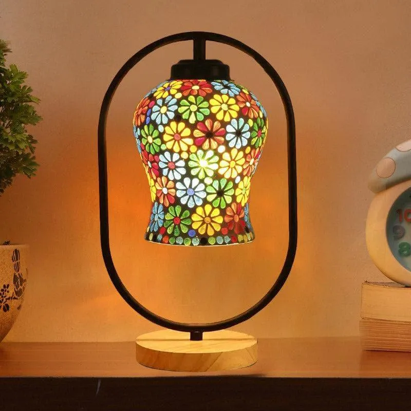 Dazzle Daze Glass Table Lamp - Multicolor media 1