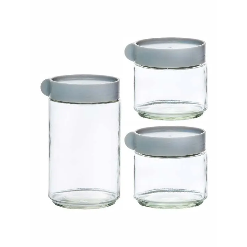Moco Storage Jar(290 mL/290 mL/600 mL) - Set Of Three media 3