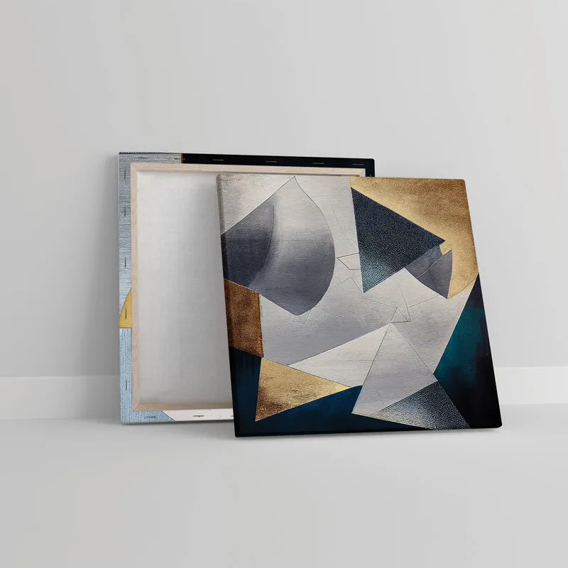 Midnight Fractals Canvas Wall Painting - Set Of Two media 5