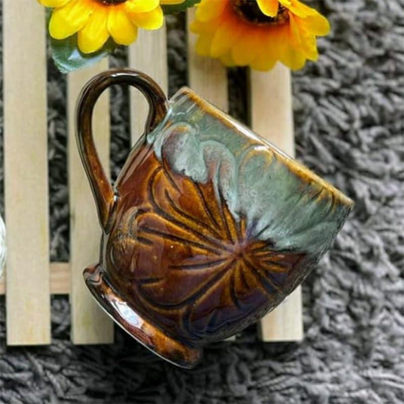 Deni Ceramic Coffee Mug (300 mL Each) - Set of Two media 3
