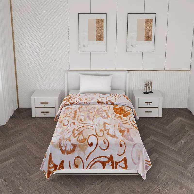 Monte Carlo Serene Swirl Blanket (Beige) - 600 GSM media 3