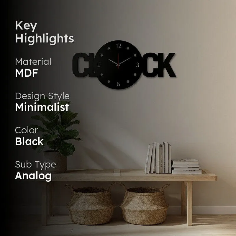 Typix MDF Wall Clock media 2