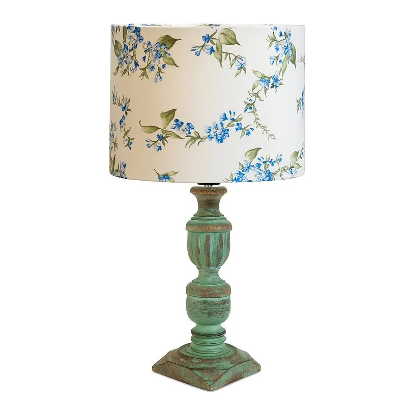 FloralEcho Wooden Table Lamp media 5