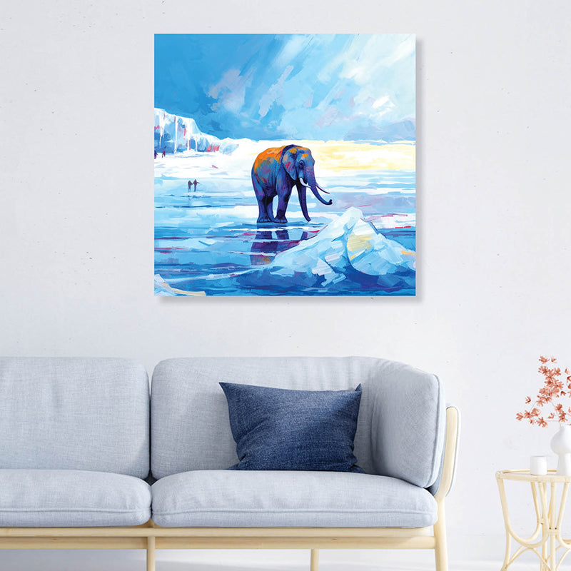 Desolate Haathi Canvas Wall Art