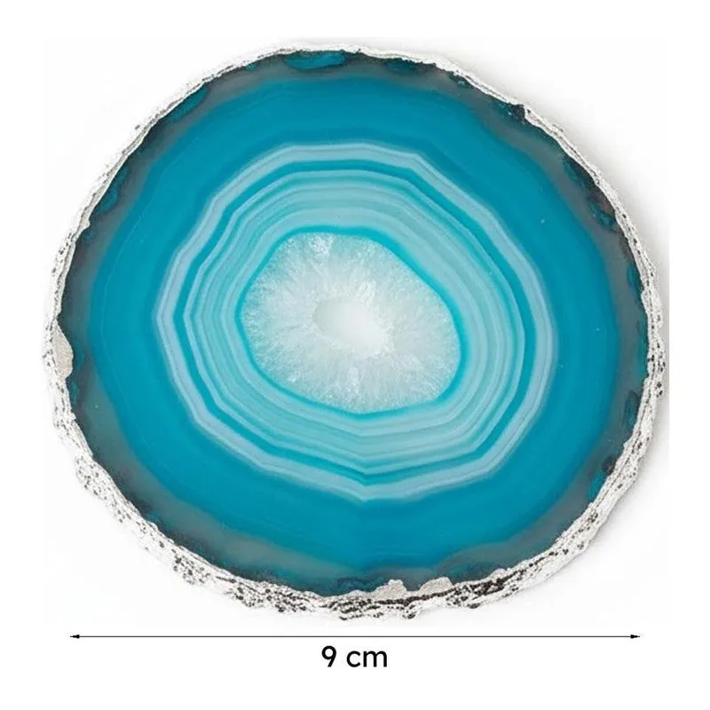 Vesto Brazilian Agate Coaster (Green) - Set Of Two media 7