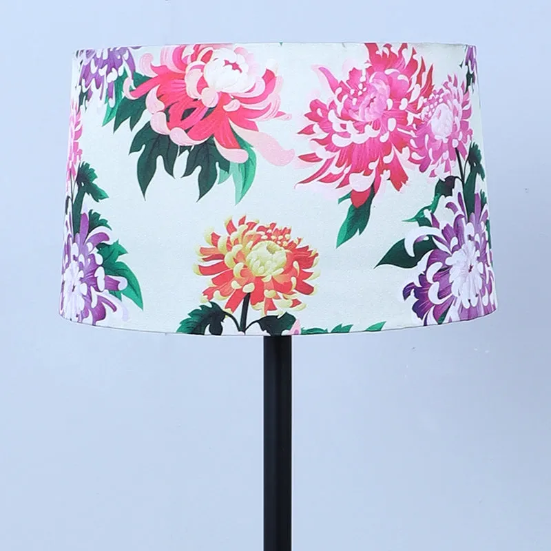 Miyabi Printed Metal Floor Lamp - Black media 4