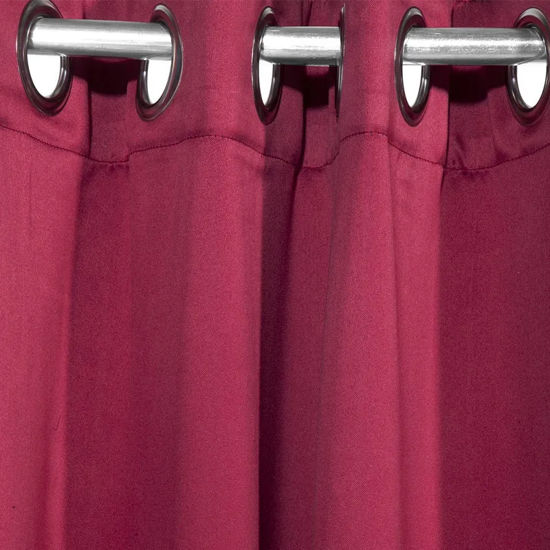 Nigel Blackout Curtain - Maroon media 3