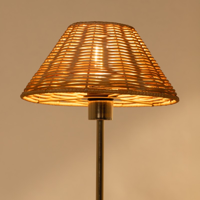 Fig Living Natural Cane Lamp - Beige,Gold media 10