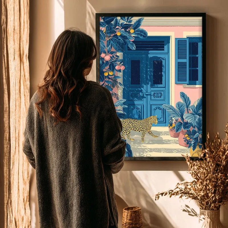Nature Muse Canvas Wall Painting - Black Frame media 4