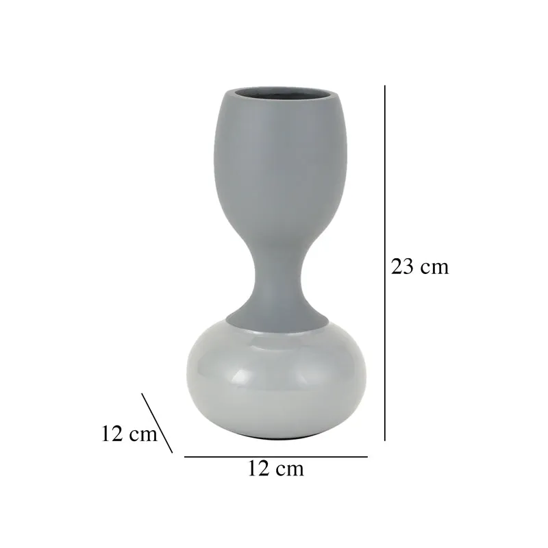 Blaise Enamel Vase - Grey media 4