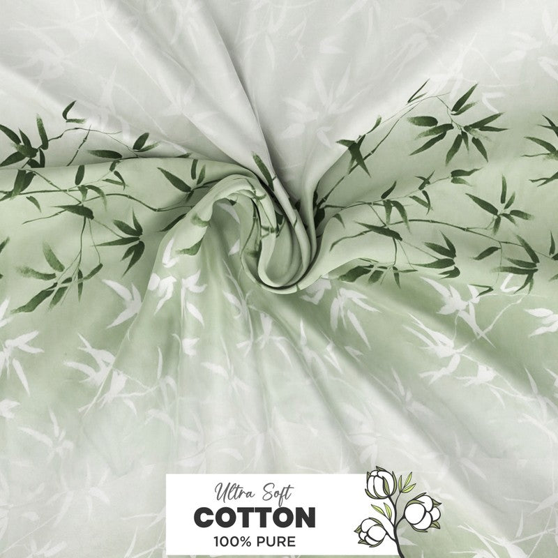 Vornel Cotton Bedsheet (Green) - 144 TC media 5