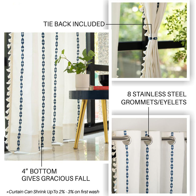 Urban Space Katarina Curtain - Blue media 5