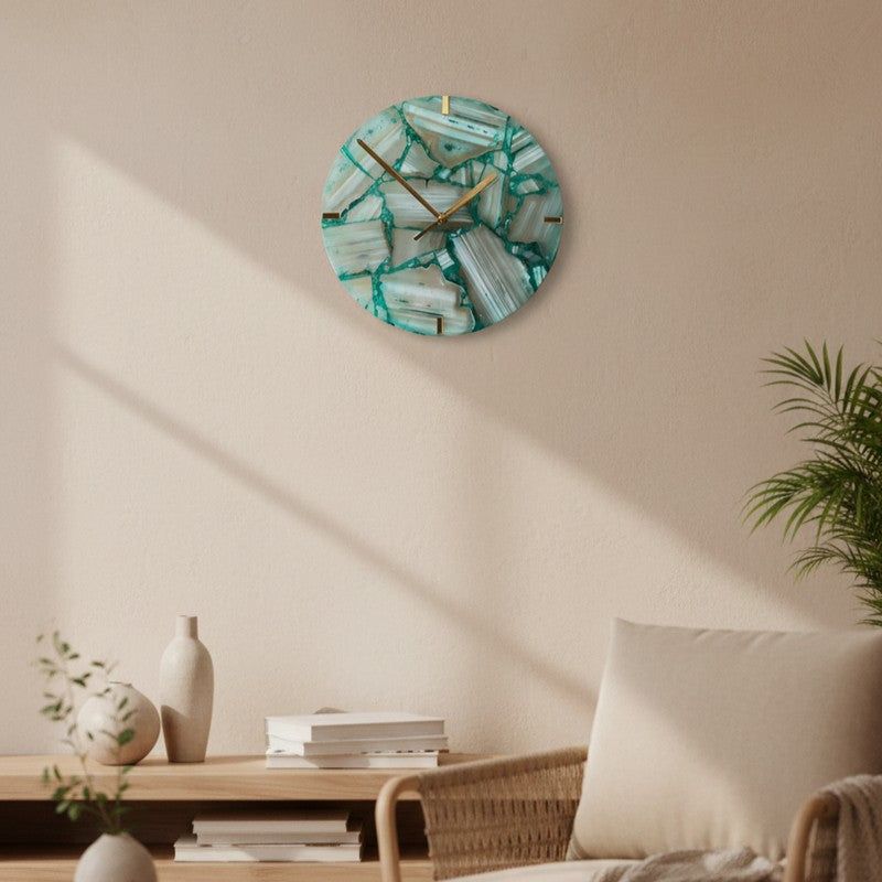 Aiva Handcrafted Marble Wall Clock media 3