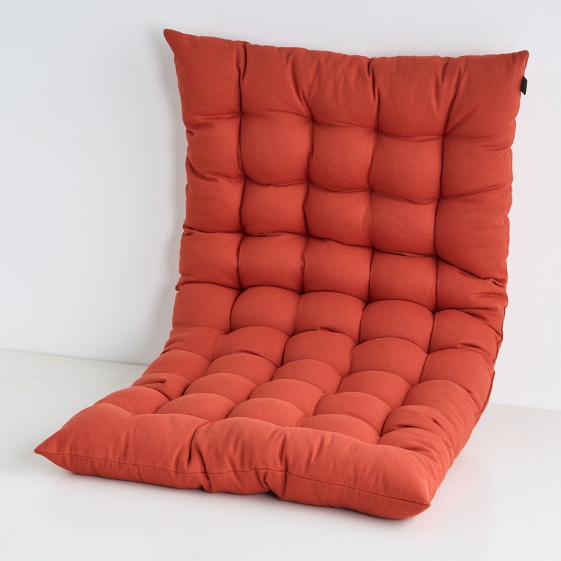 Travis Cotton Floor Cushion - Terracotta Brown media 3