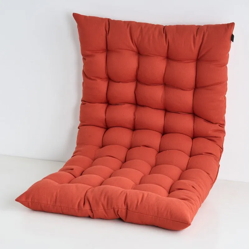 Travis Cotton Floor Cushion - Terracotta Brown media 3