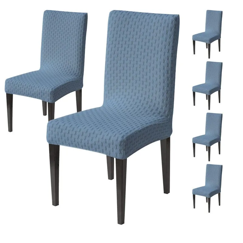 Nexo Neat Fit Chair Cover (Blue) - Set Of Six - 3