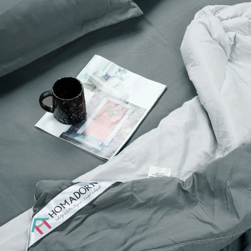 Lush Slumber Reversible Comforter (Grey) 90 GSM media 5