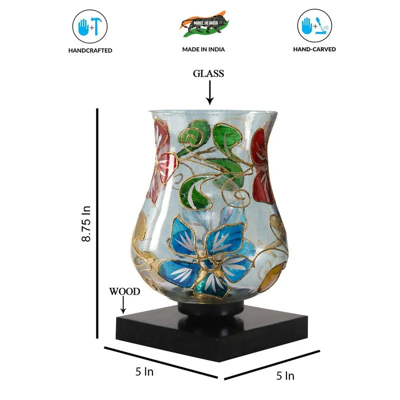 Levora Mosaic Glass & Wooden Table Lamp - Multicolor media 9