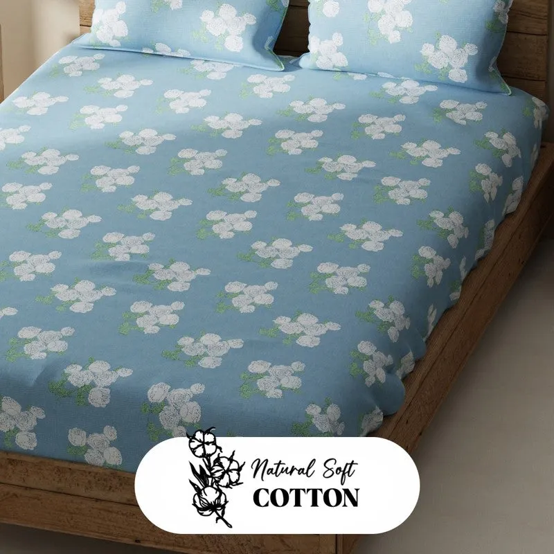 Harven Bedsheet (Blue) - 115 GSM media 5
