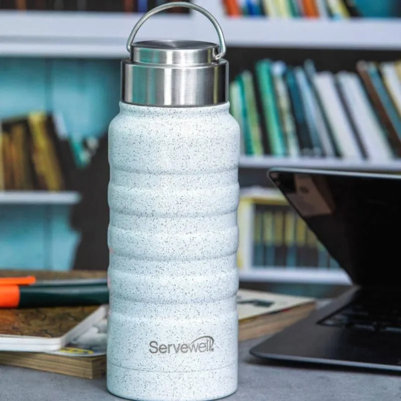 Zayden Hot & Cold Thermos Bottle (White) - 550 mL media 1