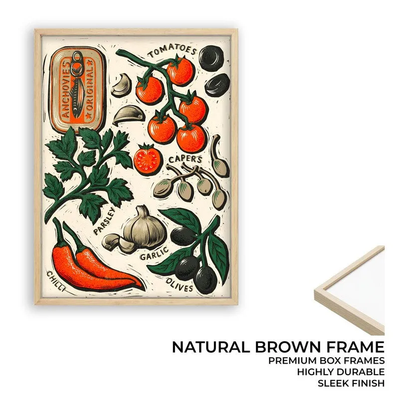 Flavour & Story Archival Canvas Wall Art - Brown media 9