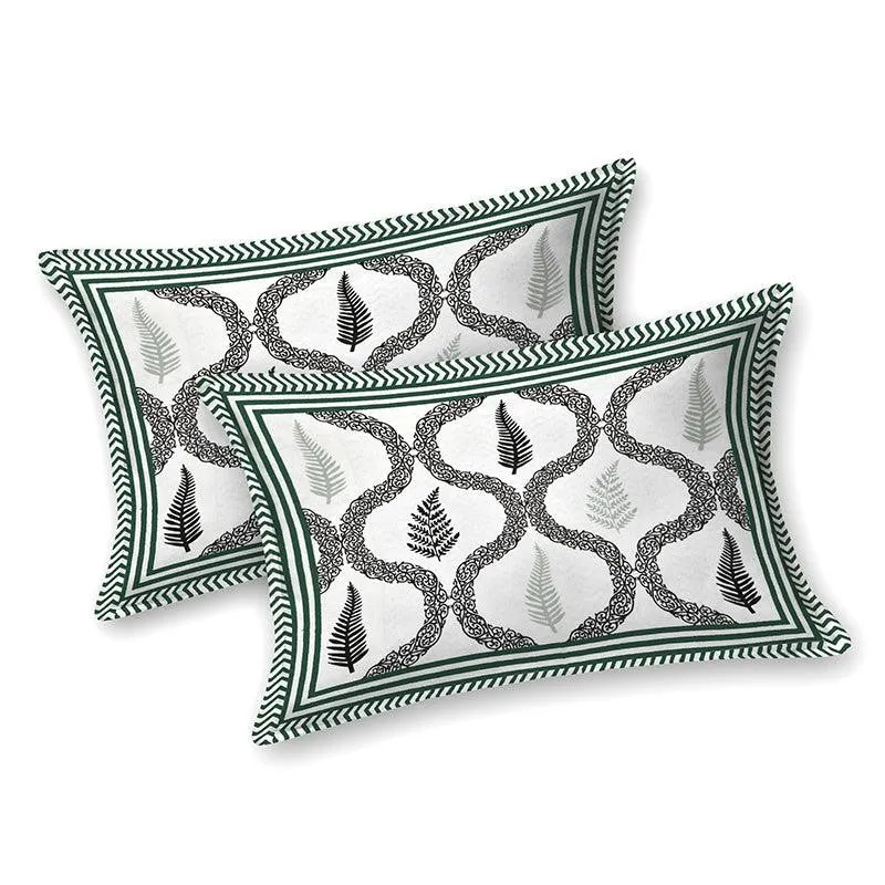 Moneem Printed Cotton Bedsheet (Grey) - 180 TC media 3