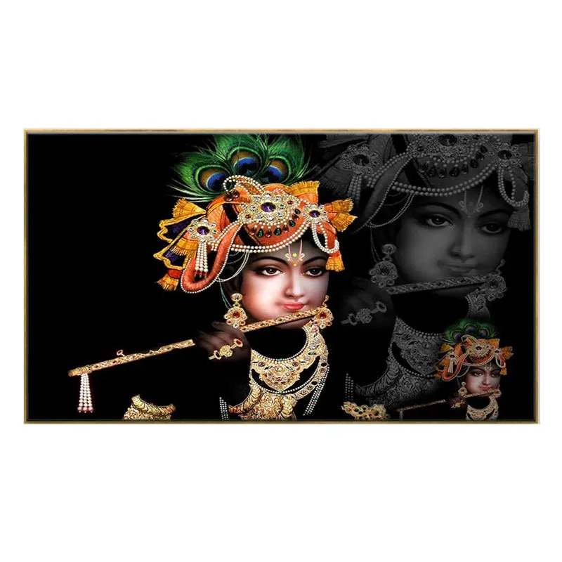 Divine Kanhayya Canvas Wall Painting media 4