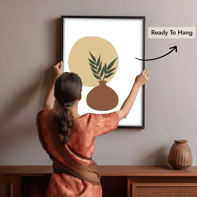 Sage Pot Canvas Wall Painting With Black Frame media 10